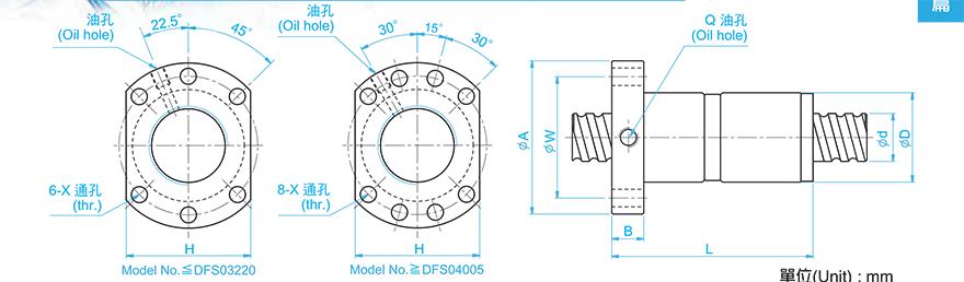 TBI DFS02008-4.8 tbi滚珠丝杠表面防锈