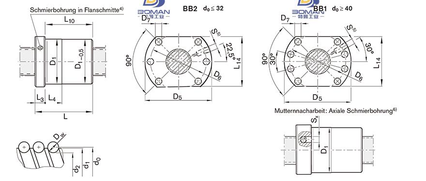 REXROTH R1502 tsk滚珠丝杠